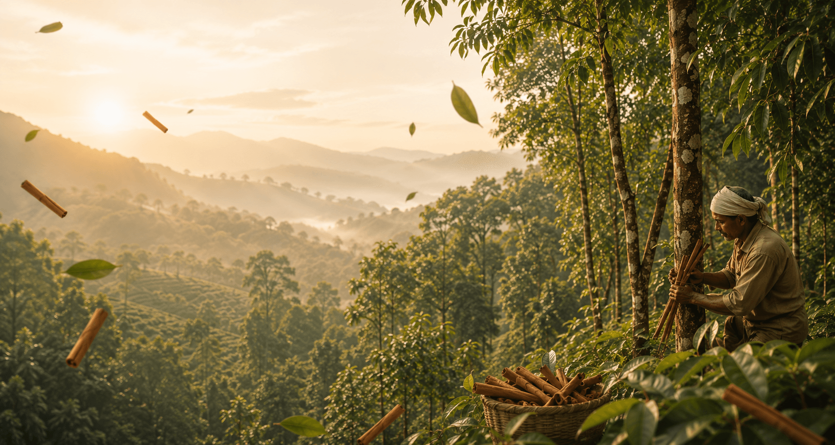 Cinnamon estate in the Galle district, Sri Lanka
